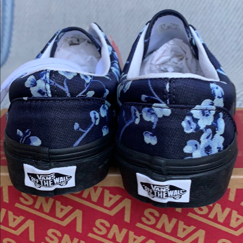 VANS ERA FLORALS BLUE/BLACK men’s - Picture 10 of 16